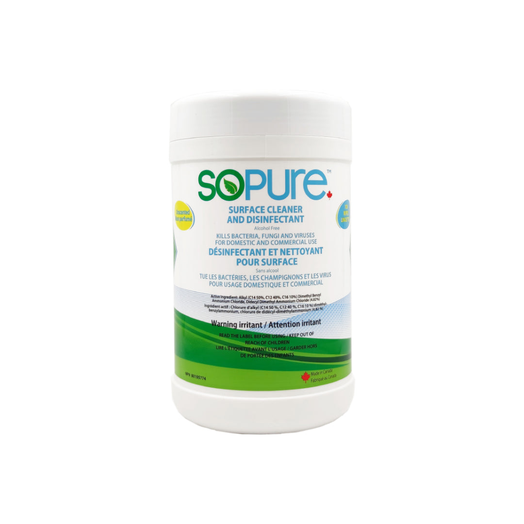 Surface Cleaning Wipes, 100 PK - 4/Box