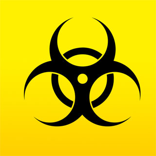 toxic waste warning logo