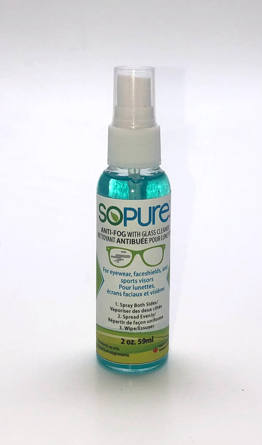 AntiFog Glass Cleaner, 2oz, 8PK