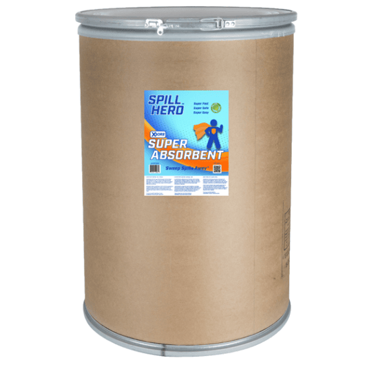 Spill Hero Universal Absorbent in Fiber Drum