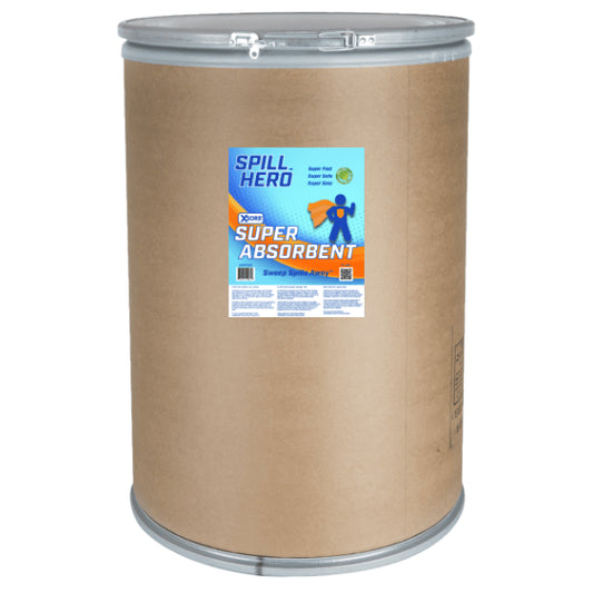 Spill Hero Universal Absorbent in Fiber Drum