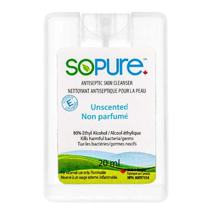 20ml Pocket Size Hand Sanitizer, Unscented, pack of 20
