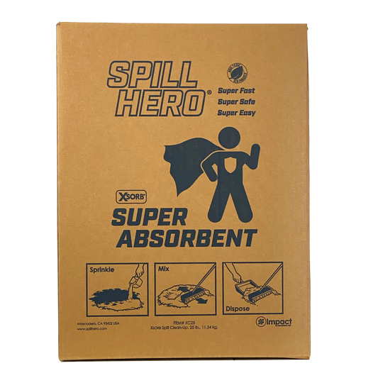 Spill Hero Universal Absorbent, 25 lb Refill Box